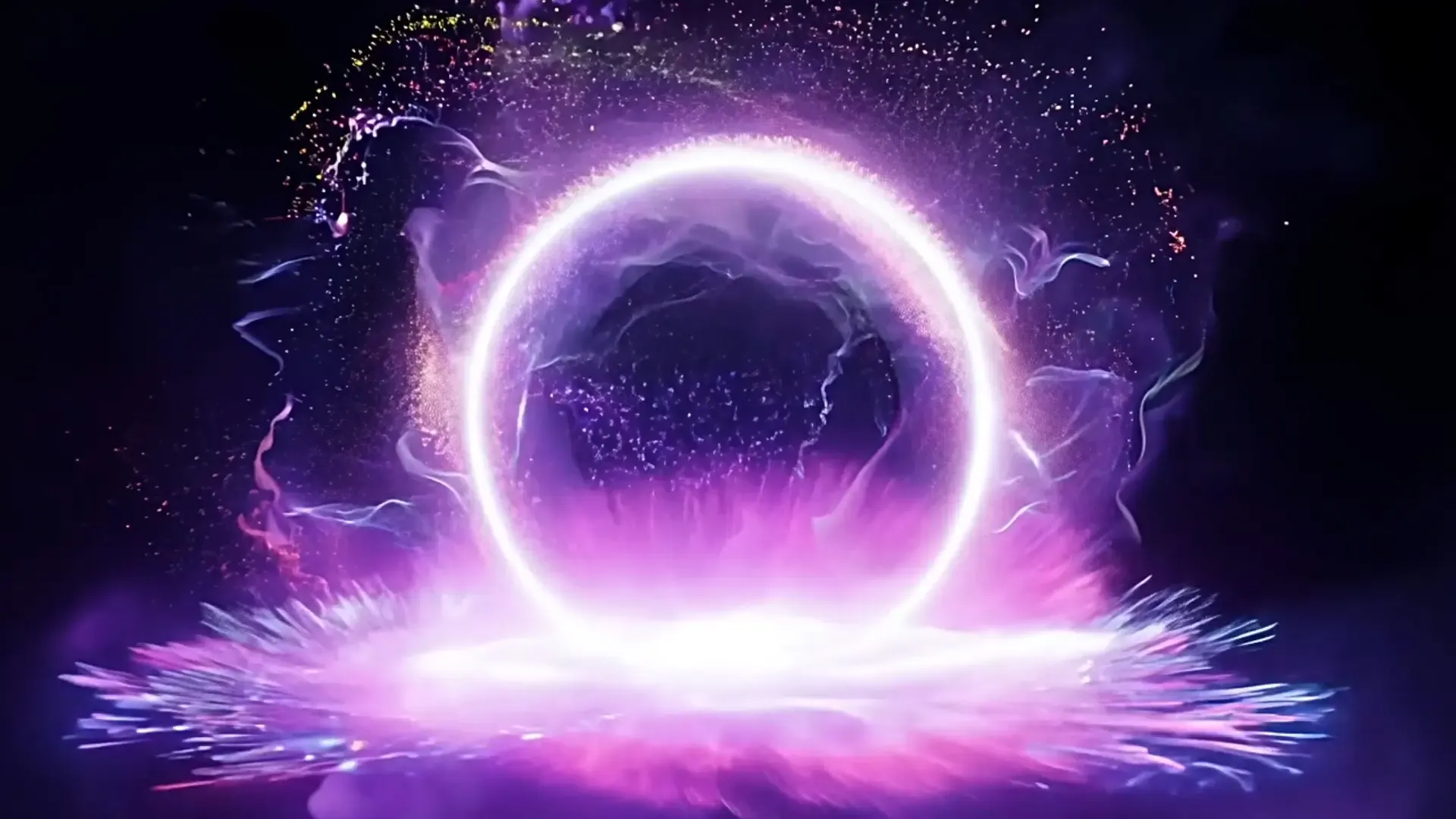 Magical Energy Ring Background for Fantasy Logo Animation